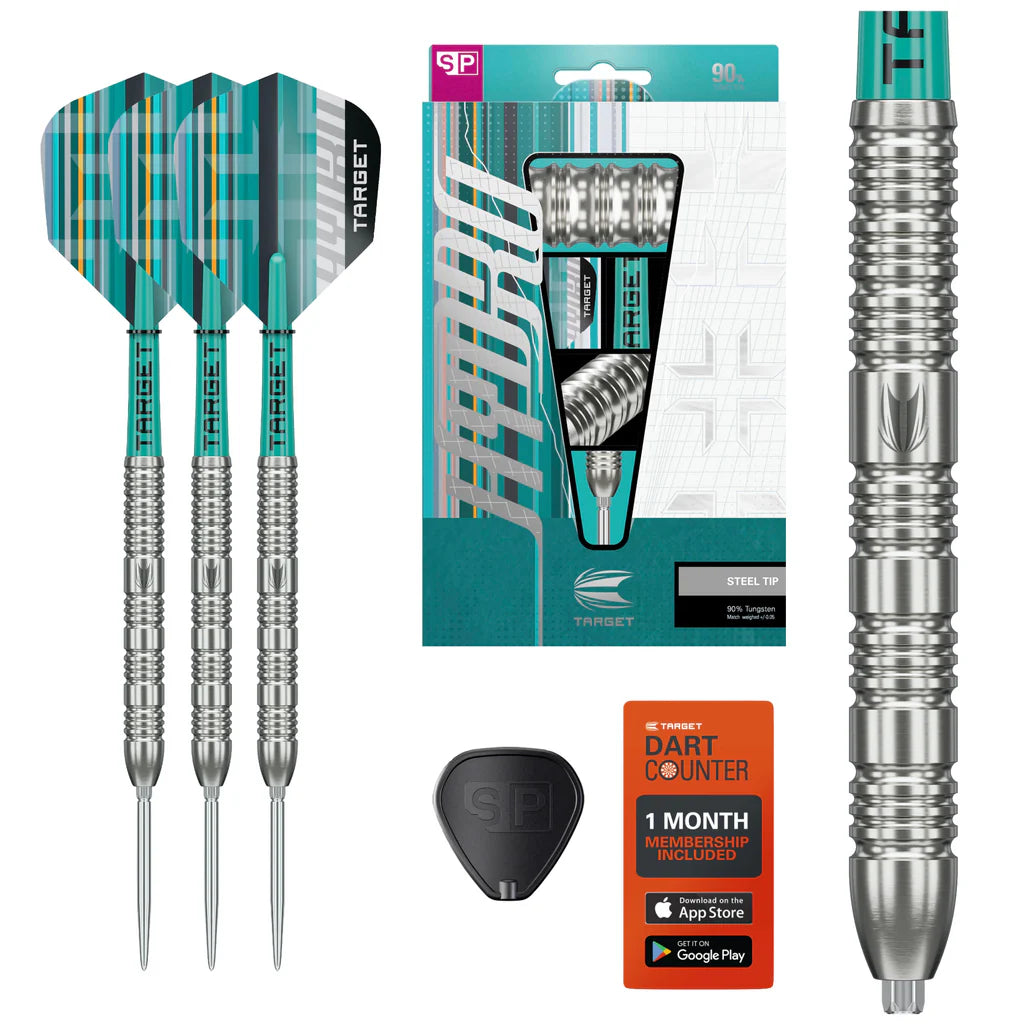 Hydro 90% Steel Tip Darts - Shape 2 - Swiss Point
