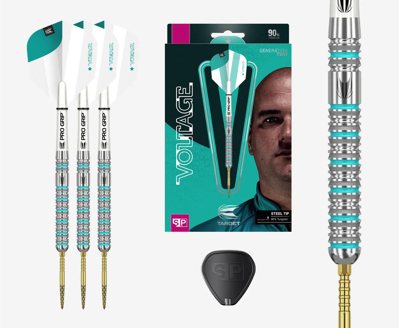 Rob Cross Voltage Gen 2 90% Tungsten Darts - Swiss Point